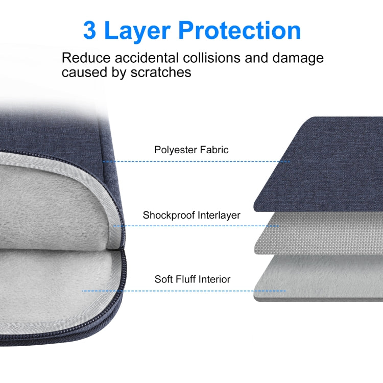 HAWEEL Laptop Sleeve Case Zipper Briefcase Bag with Handle for 14-15 inch Laptop, For 14-15 inch Laptop (with Handle)