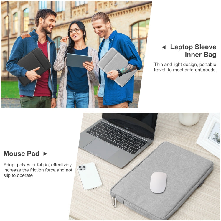 HAWEEL Laptop Sleeve Case Zipper Briefcase Bag with Handle for 14-15 inch Laptop, For 14-15 inch Laptop (with Handle)