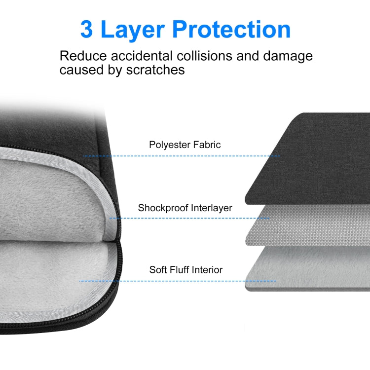 HAWEEL Laptop Sleeve Case Zipper Briefcase Bag with Handle for 15-16.7 inch Laptop (Black)