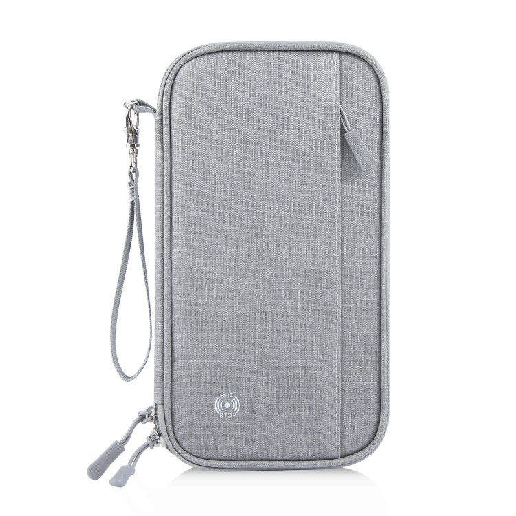 HAWEEL Clutch Bag Passport Wallet Document Organizer Credit Cards Case Bag (Grey)