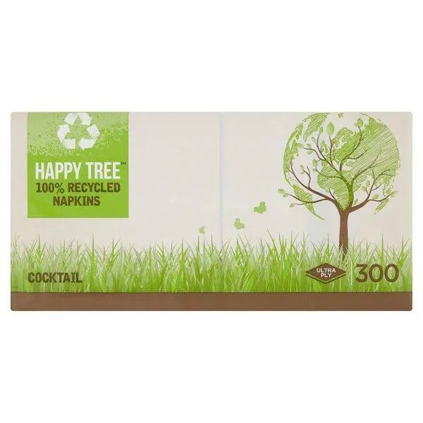 Happy Tree 300 Cocktail Ultra Ply Napkins - Sets of 300