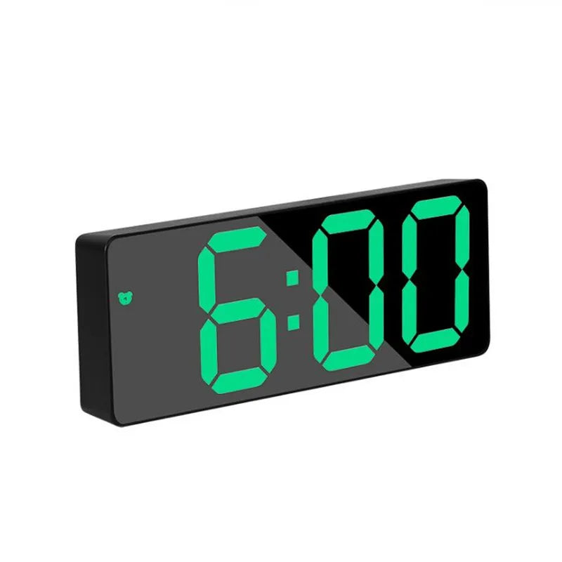 Acrylic/Mirror Digital Alarm Clock Voice Control