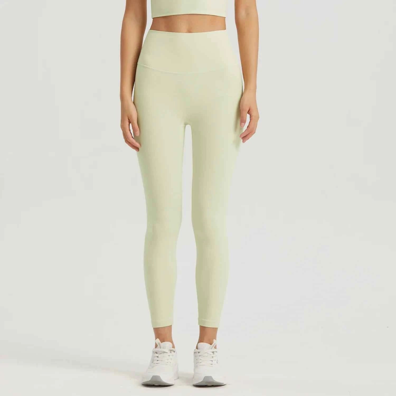 Gym Outfit High Waist Yoga Leggings for Women with Phone Pockets & U Back Sports Bra Set