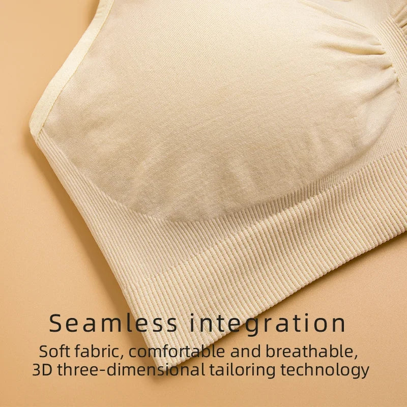 plus Size Seamless Nursing Bra for Women Breathable Maternity Push up Front Closure Underwear Adjustable Straps Wire-Free