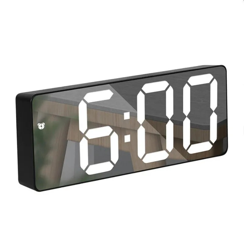 Acrylic/Mirror Digital Alarm Clock Voice Control