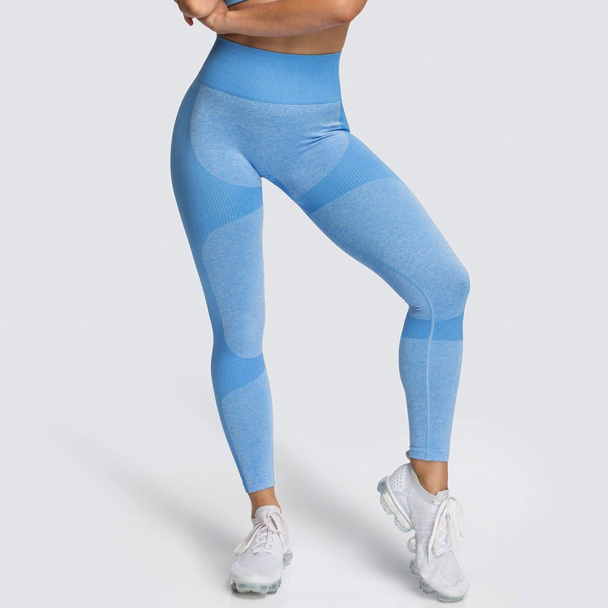 2 Piece Set Seamless Gym Wear Leggings for Women with Breathable Yoga Bra - High Quality Activewear