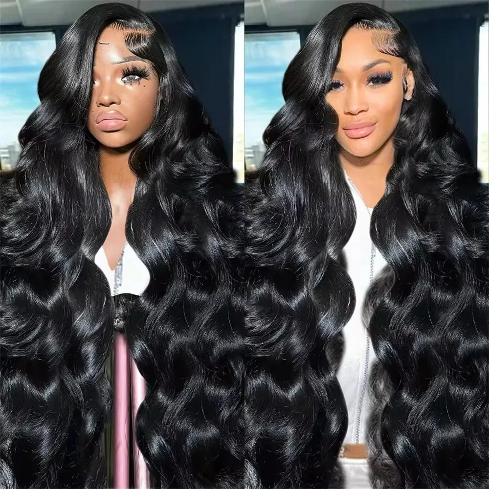 6x4 Transparent Lace 150% 180% 250% Density Bleached Knots Pre-Plucked for Women Body Wave Human Hair Wig Lace Front