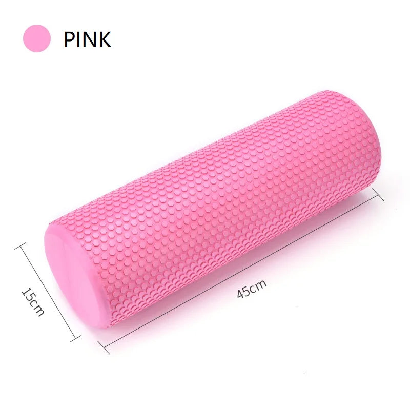 45/60CM Yoga Foam Roller High density EVA Muscle Leg Shoulder Roller Massage Tool Fitness Yoga column balance Stick Equipment