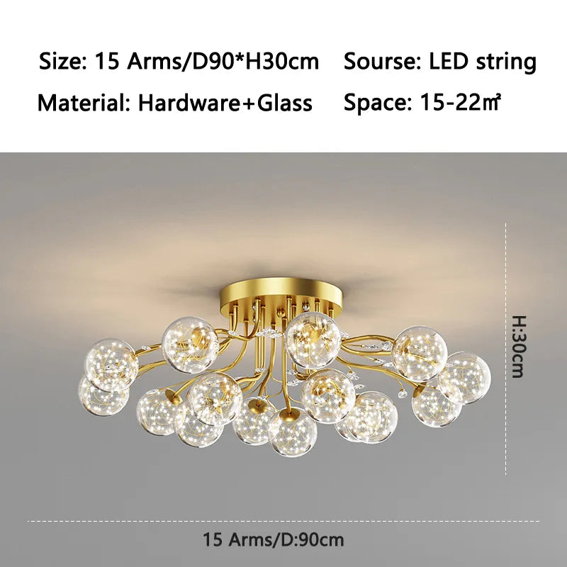 ball G9 led Ceiling Lights for Bedroom Living room decoration indoor lighting