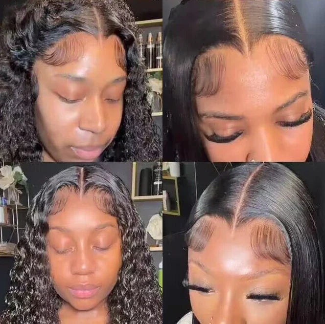 Bellishe Deep Curly Wholesale Brazilian Cheap Glueless Virgin Raw Vietnamese Women's Frontal Curly Lace Front Human Hair Wig