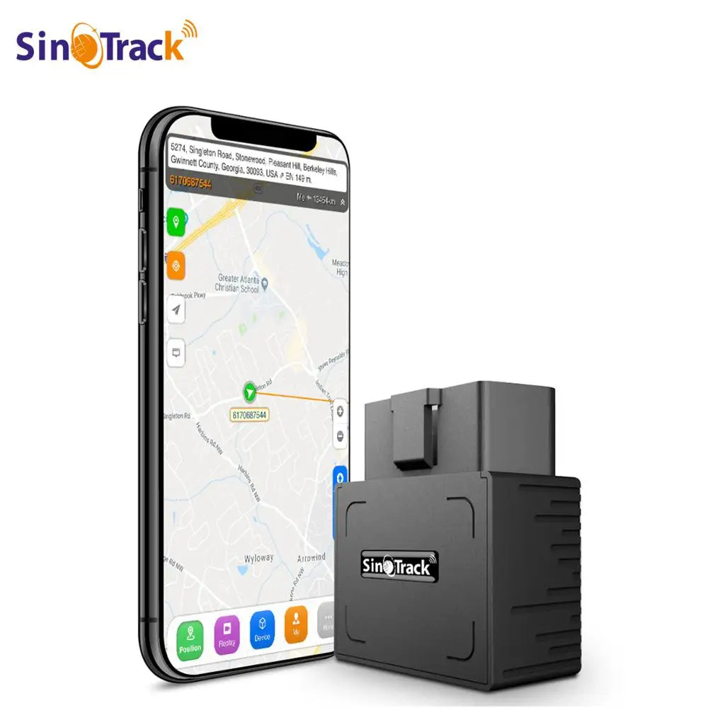 OBD2 GPS Tracker Plug & Play Car Tracking Device with App (iOS & Android)