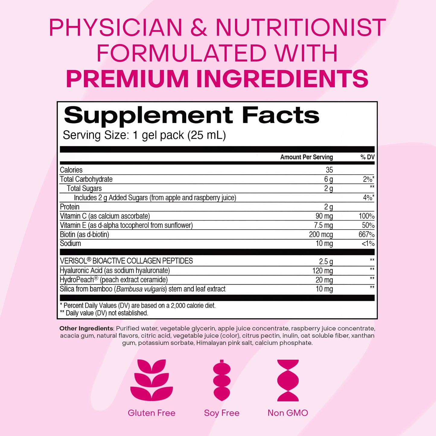 HealthyCell Vibrant Hair, Skin & Nails Daily MicroGel – Hydrating Nutrients