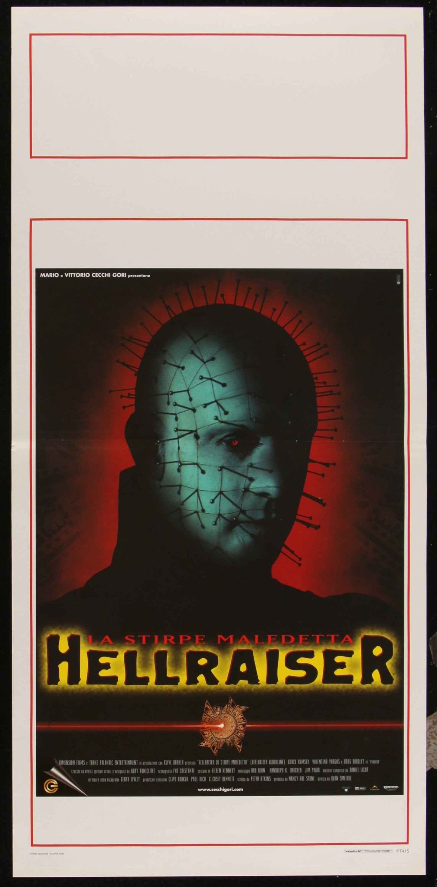 Hellraiser: Bloodline (1998) Original Italian Locandina Movie Poster