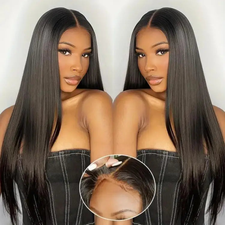 13X4 Lace Front Wigs Human Hair Straight Bob Wig Human Hair Glueless Wigs for Black Women 180% Density