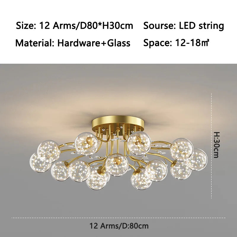 ball G9 led Ceiling Lights for Bedroom Living room decoration indoor lighting