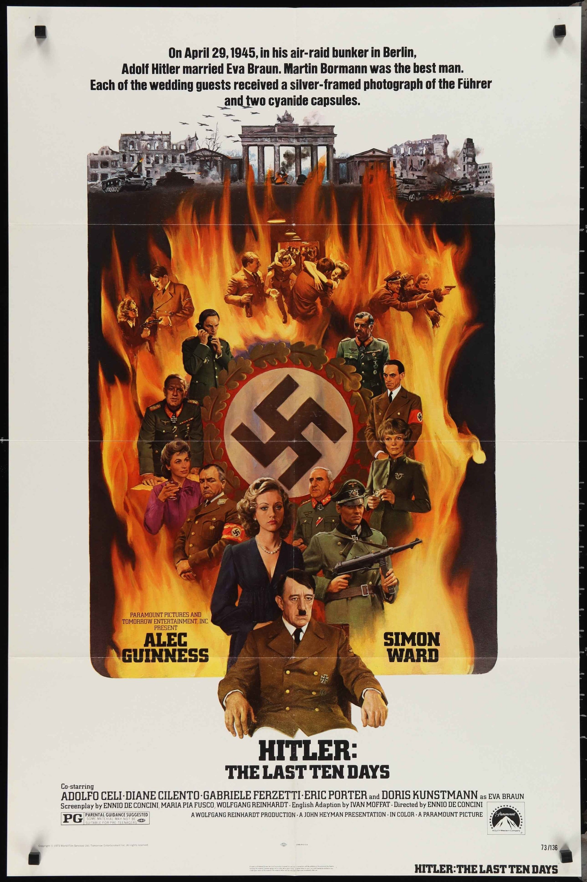 Hitler: The Last Ten Days (1973) Original US One Sheet Movie Poster