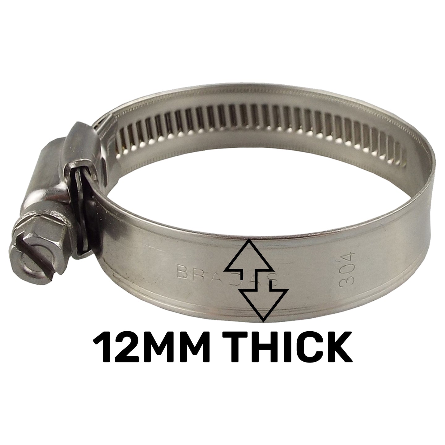 A4 Stainless Steel Hose Clip 25mm/40mm for Stainless Steel Fitting