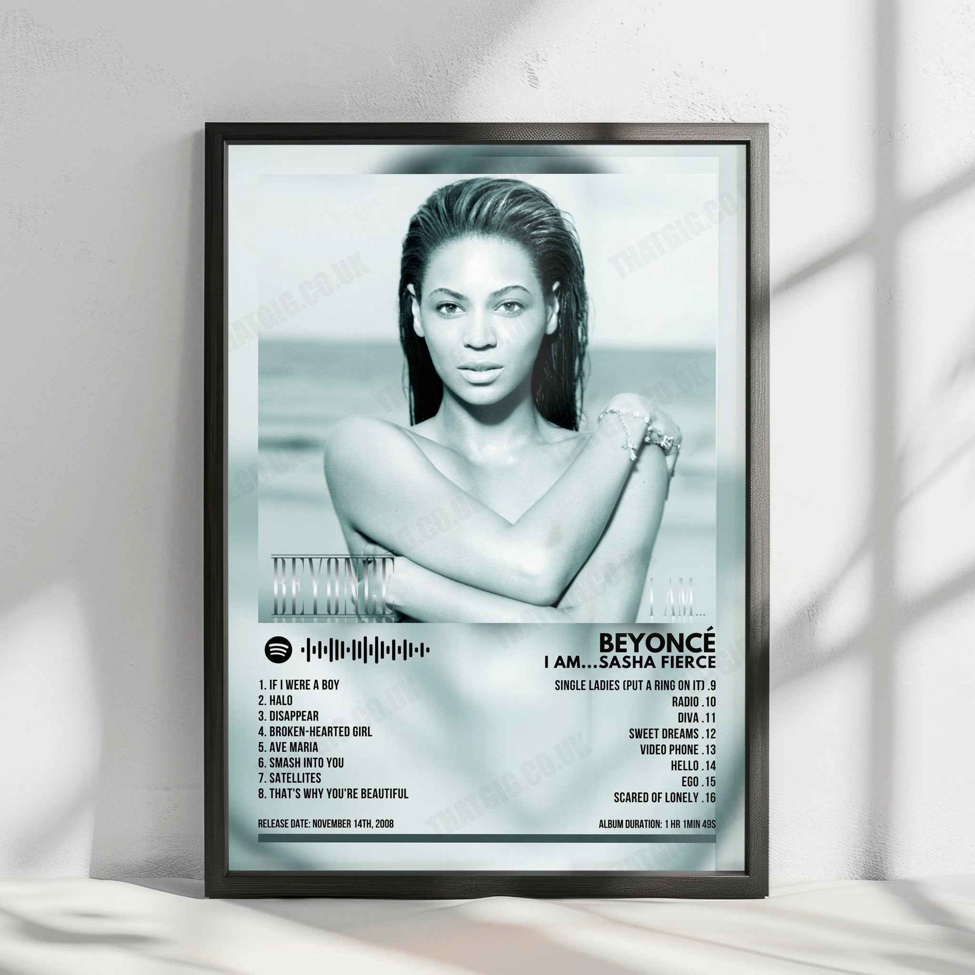 Beyoncé "I Am... Sasha Fierce" Album Cover Poster - with Complete Tracklist