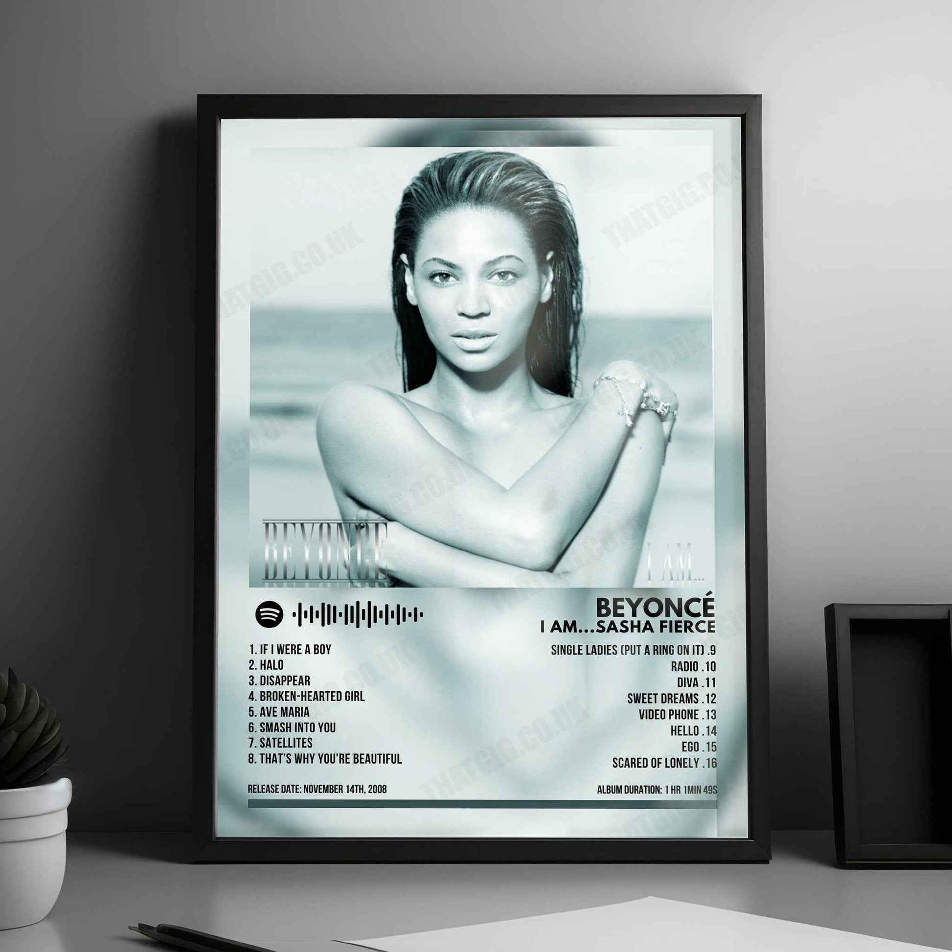 Beyoncé "I Am... Sasha Fierce" Album Cover Poster - with Complete Tracklist