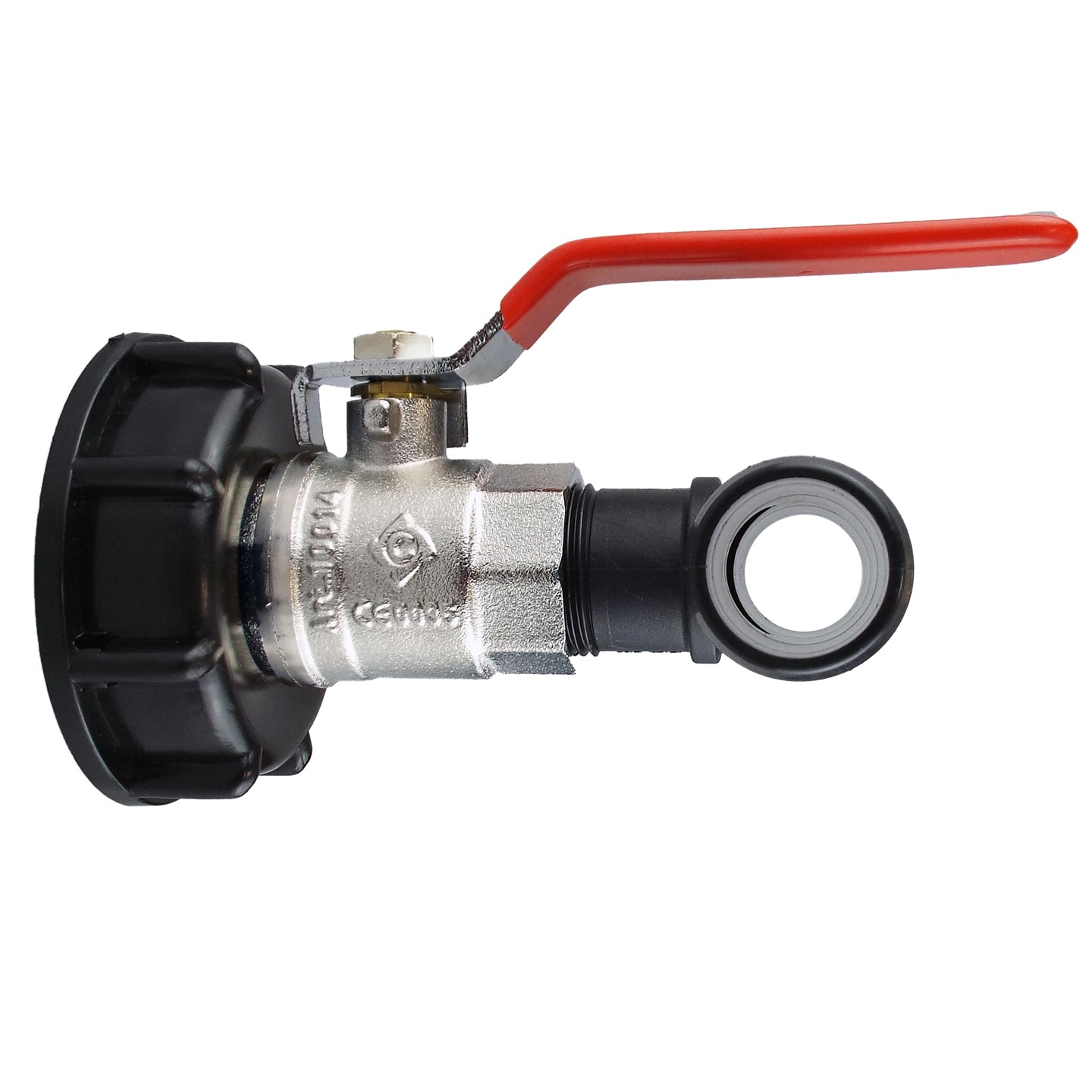 IBC 2 S60X6 Cap with Lever Valve and 19mm Barbed Tee for Drip Irrigation Fitting