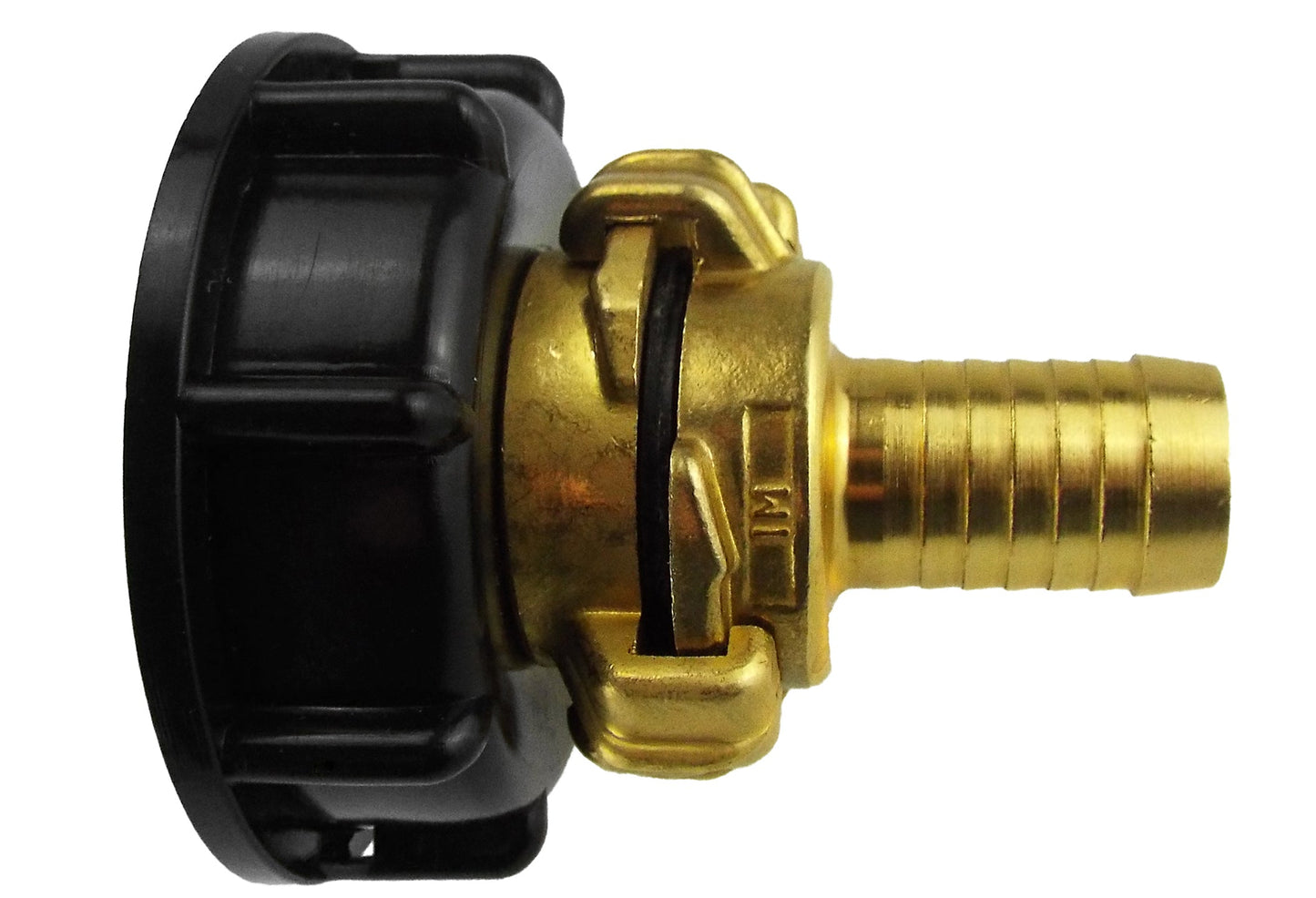 IBC 2 S60X6 Cap with Geka Type Fittings 25mm Barb Water Connector Barb Connector