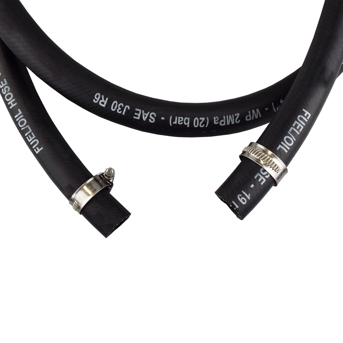 Fuel Gun with 3/4in Rubber Hose and Tank Adaptor Set for Stainless Steel Fitting