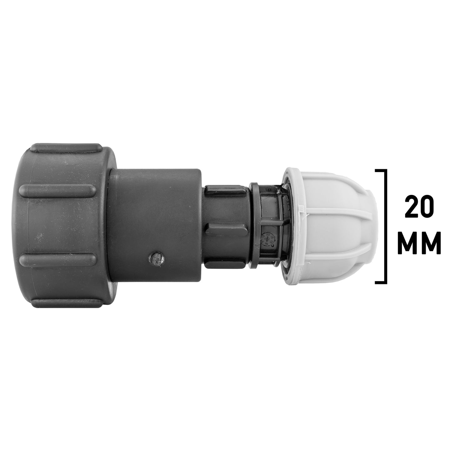 IBC 2 S60X6 - 3/4in BSPF Extender Adaptor with MDPE Straight 20mm