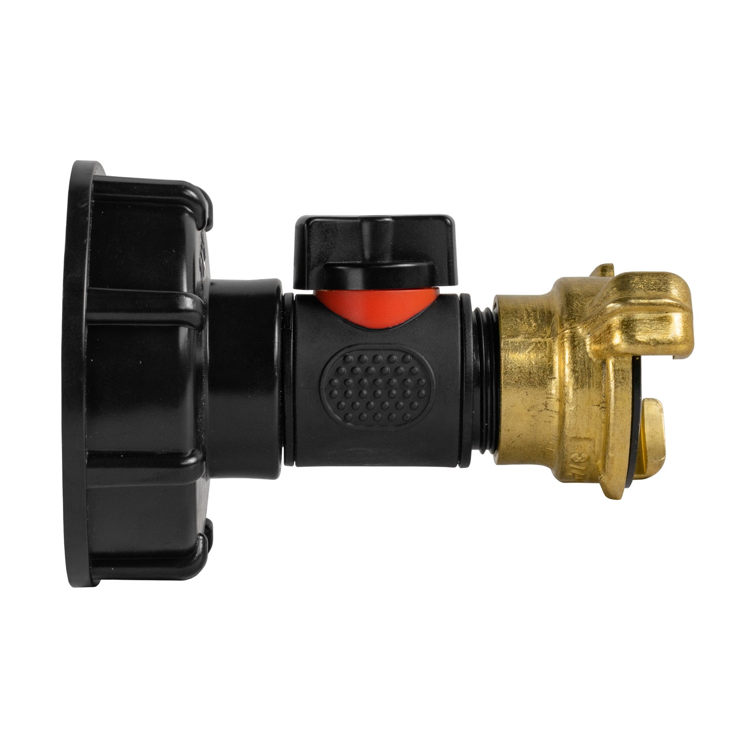 IBC 2 S60X6 Cap with In-Line BSPM Valve and Geka Type Fitting BSP Thread Fitting