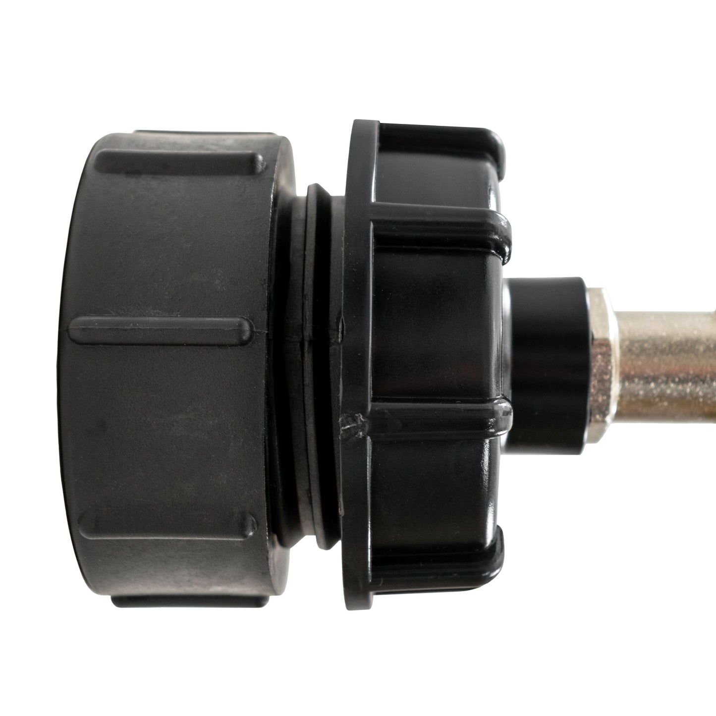 IBC 2 BSPF - S60X6 Cap with S60X6 - 1/2 BSPF Cap and Lever Tap 1/2 Barb