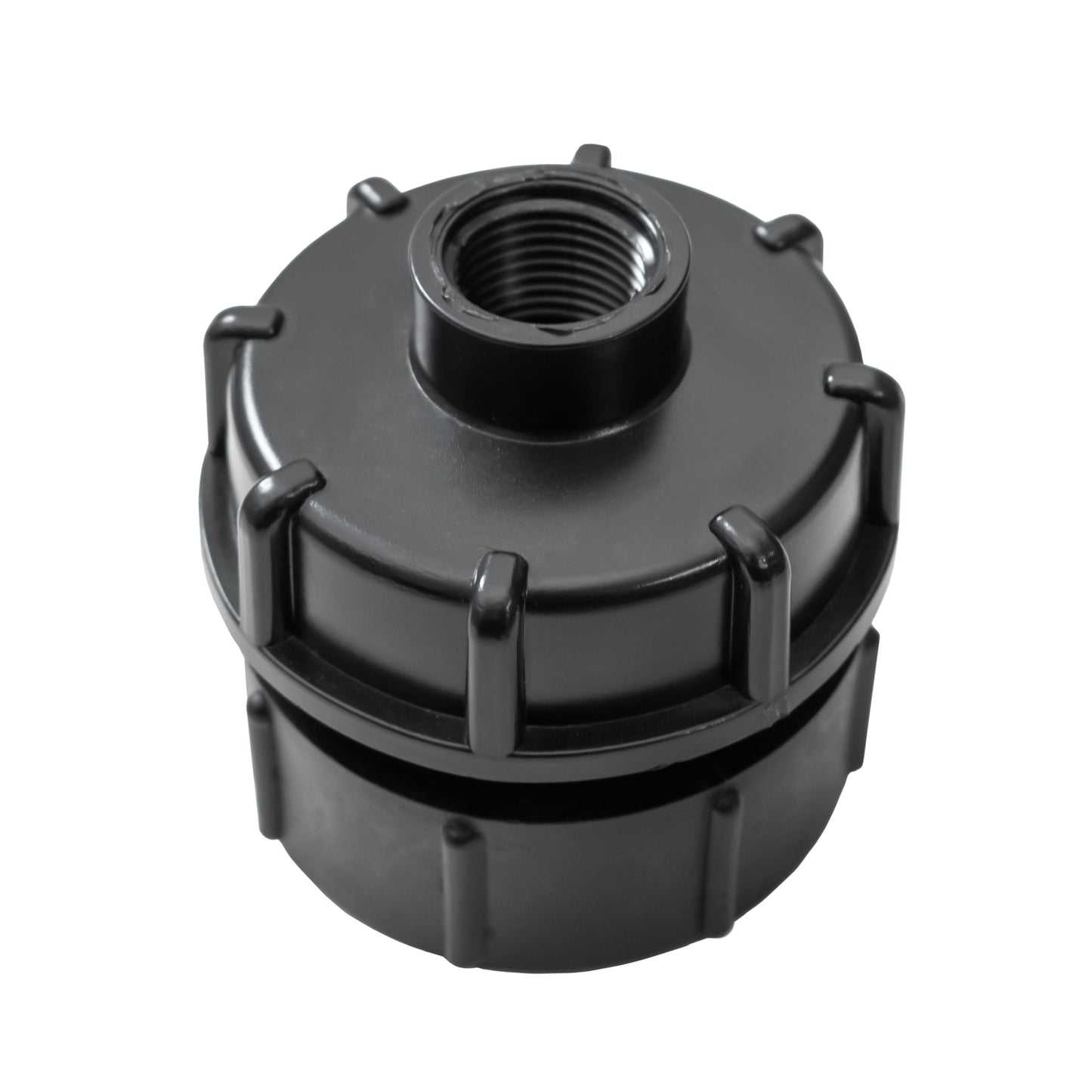 IBC 2 BSPF - S60X6 Cap with S60X6 - 1/2 BSPF Cap and Lever Tap 1/2 Barb