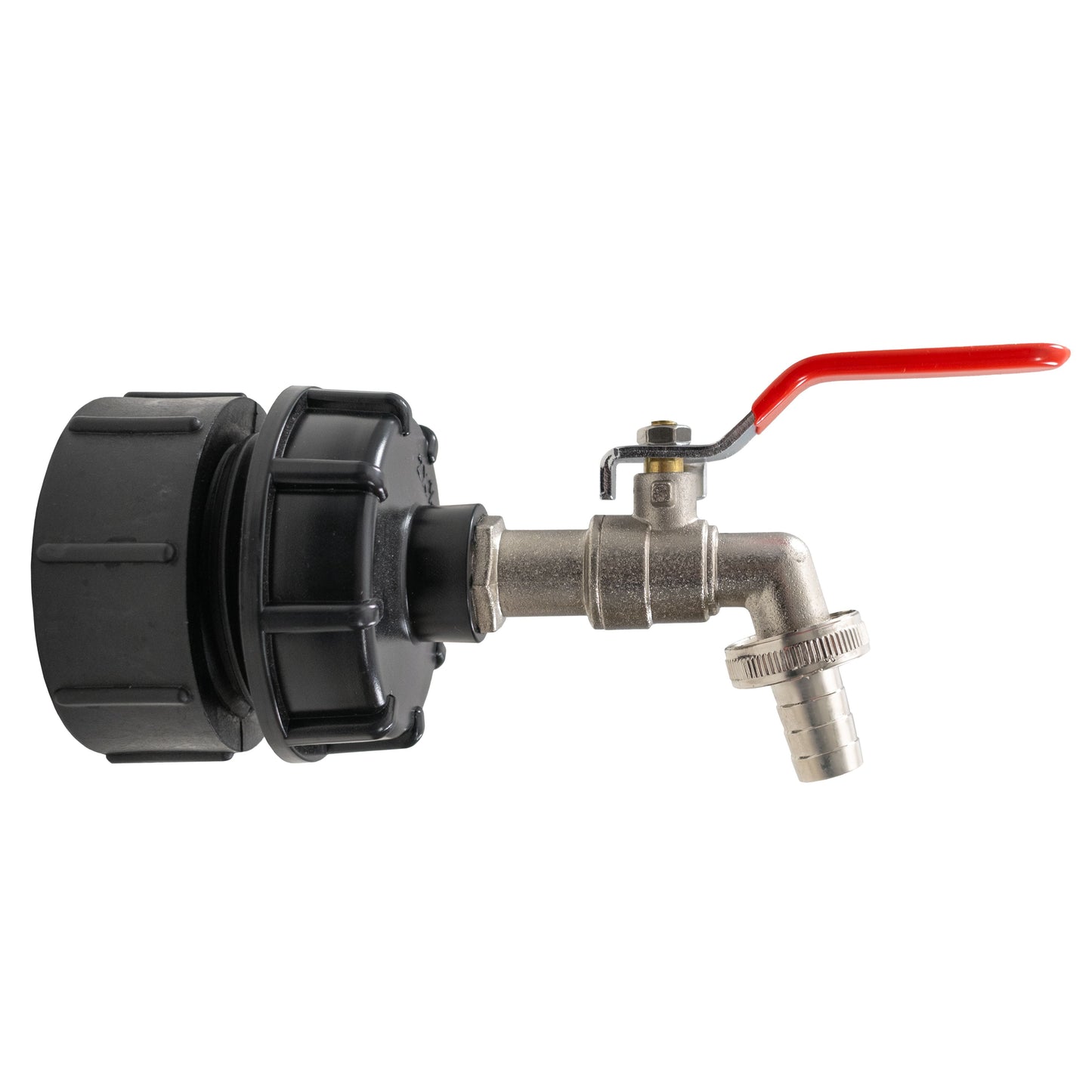 IBC 2 BSPF - S60X6 Cap with S60X6 - 1/2 BSPF Cap and Lever Tap 1/2 Barb