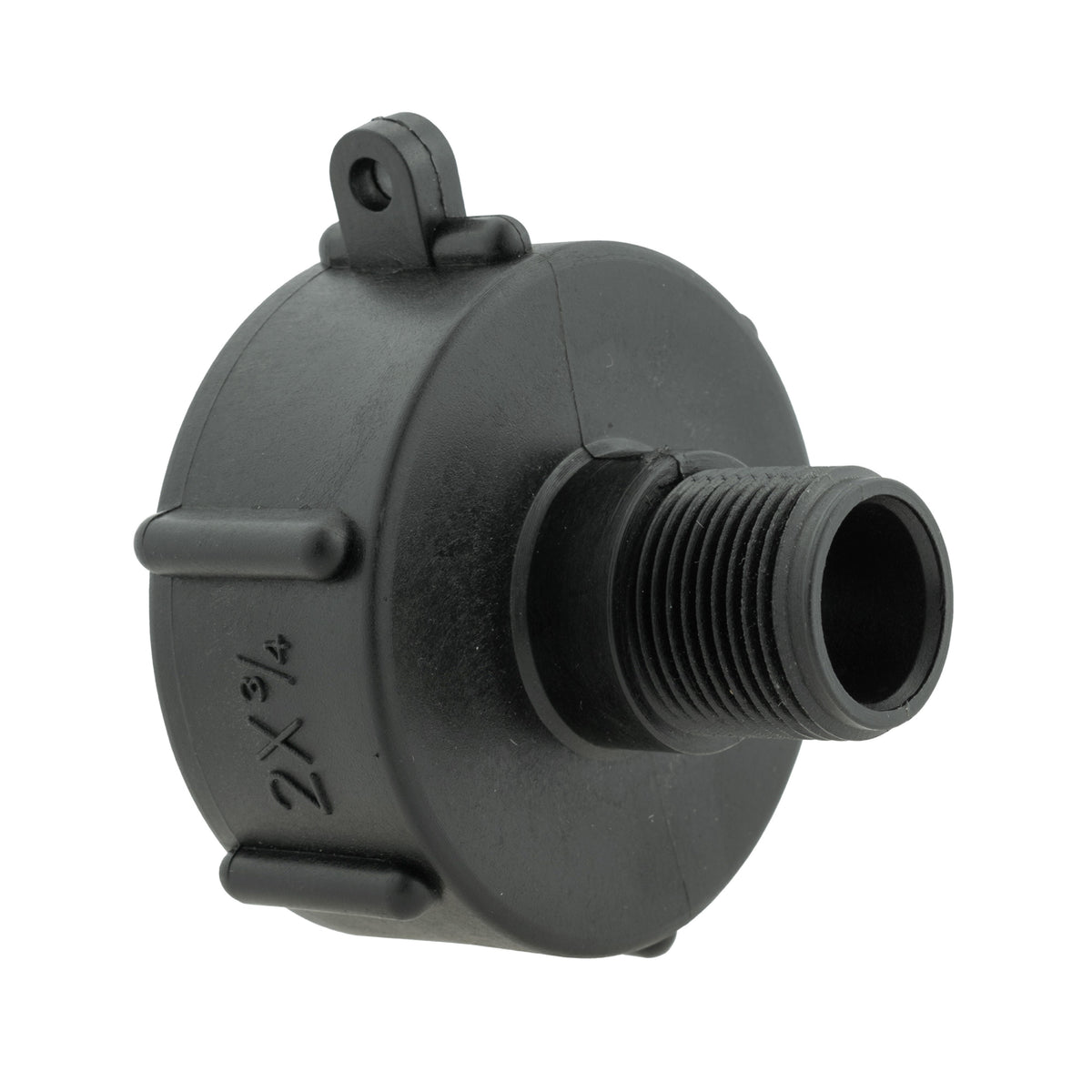 IBC 2” S60X6 Cap with In-Line BSPF Valve and ¾” BSPM Female Hose Connector WL