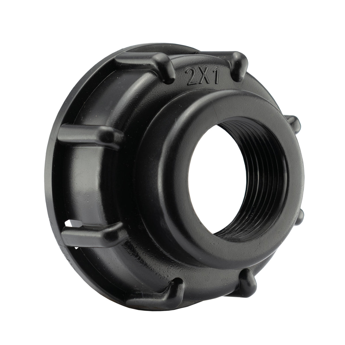 IBC 2” S60X6 Cap with Large Plastic Valve and MDPE Tee 25mm