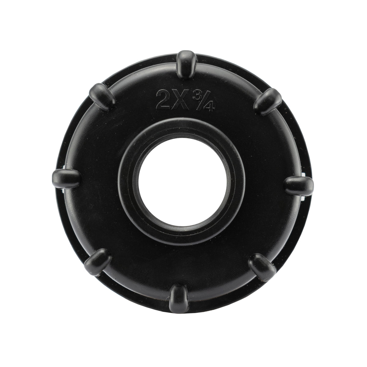IBC 2” S60X6 Cap with Lever Valve and 20mm MDPE Straight