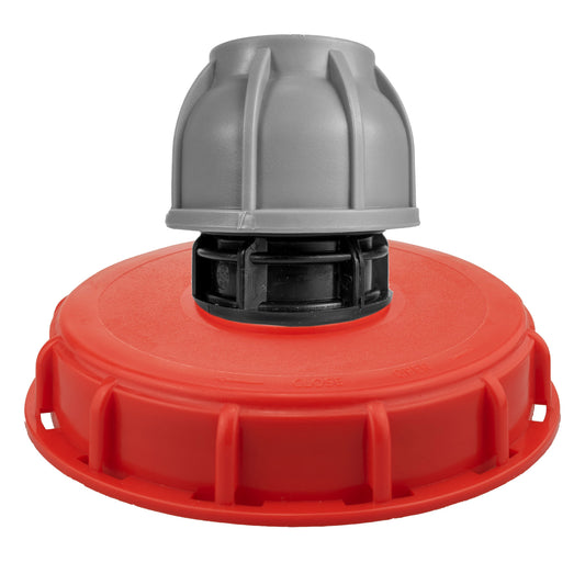 IBC 6-inch Cap Kit with 50mm MDPE Straight