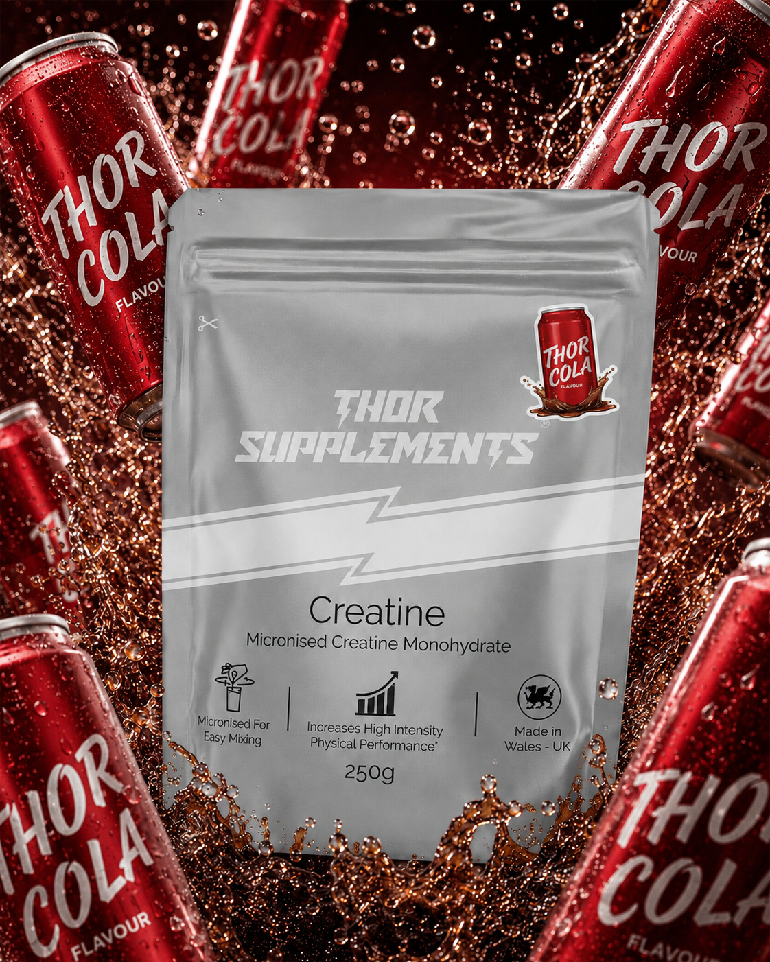 Creatine Monohydrate Powder | 250g | Multiple Flavours