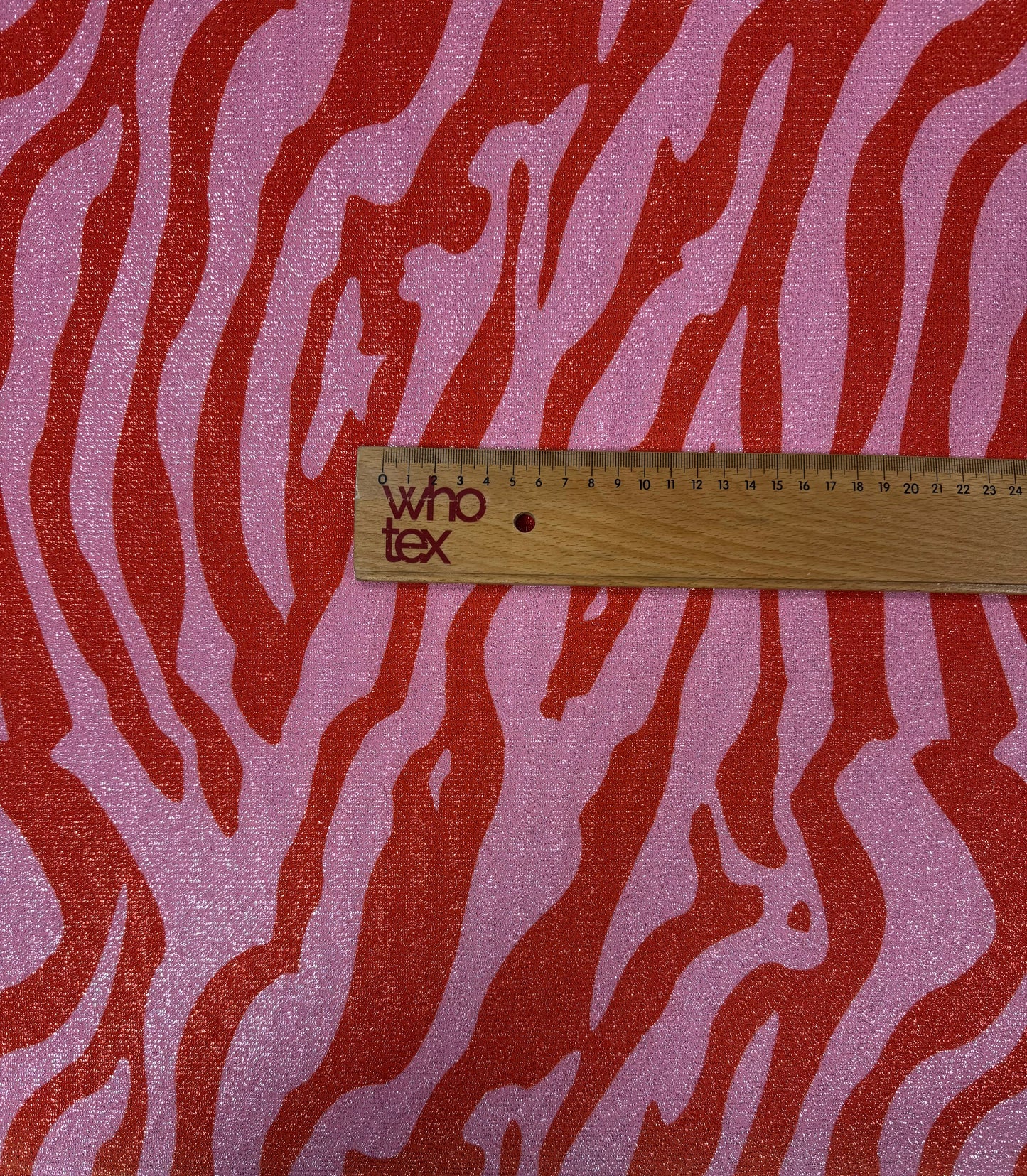 Zebra Pattern Lurex Fabric by the Metre