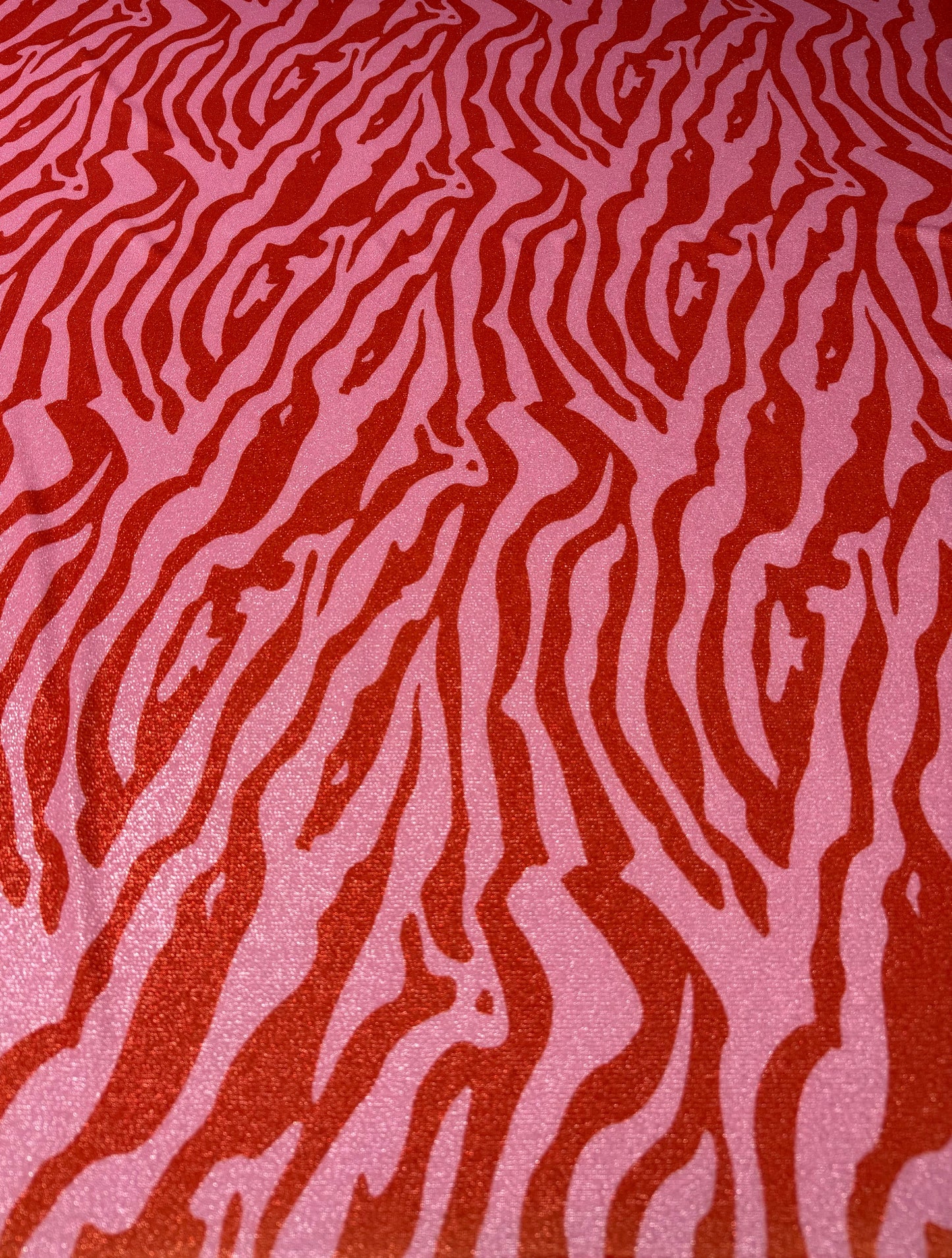 Zebra Pattern Lurex Fabric by the Metre