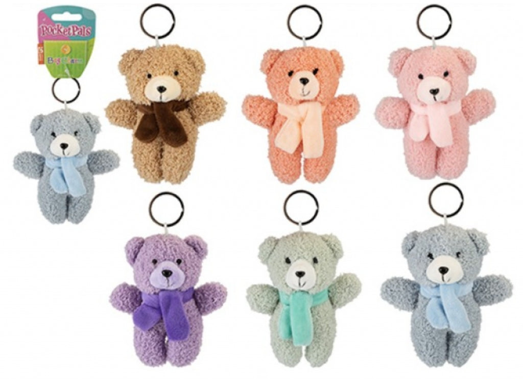 Soft bear pocket pal with scarf