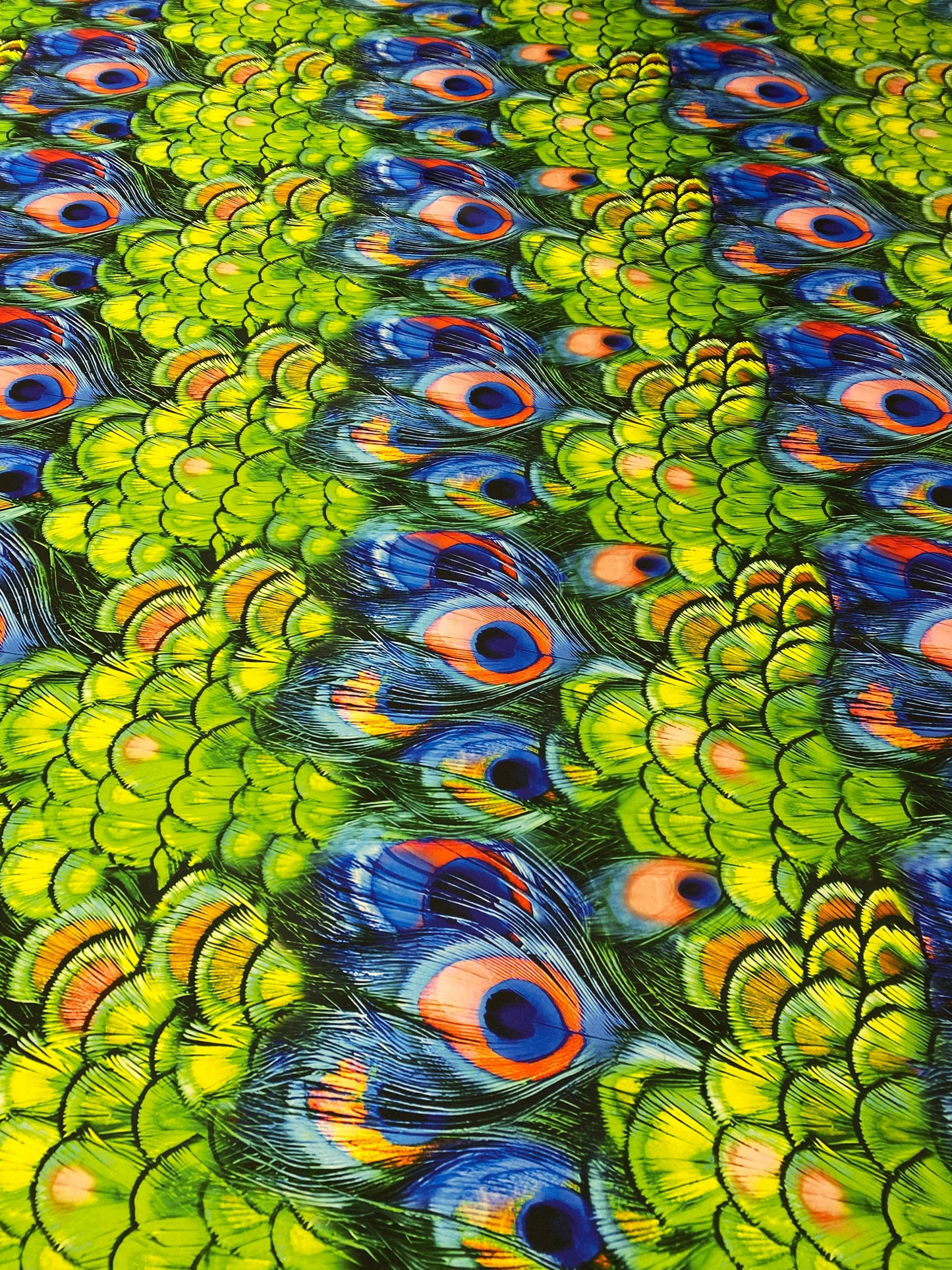 Peacock Feather Fabric By Metre