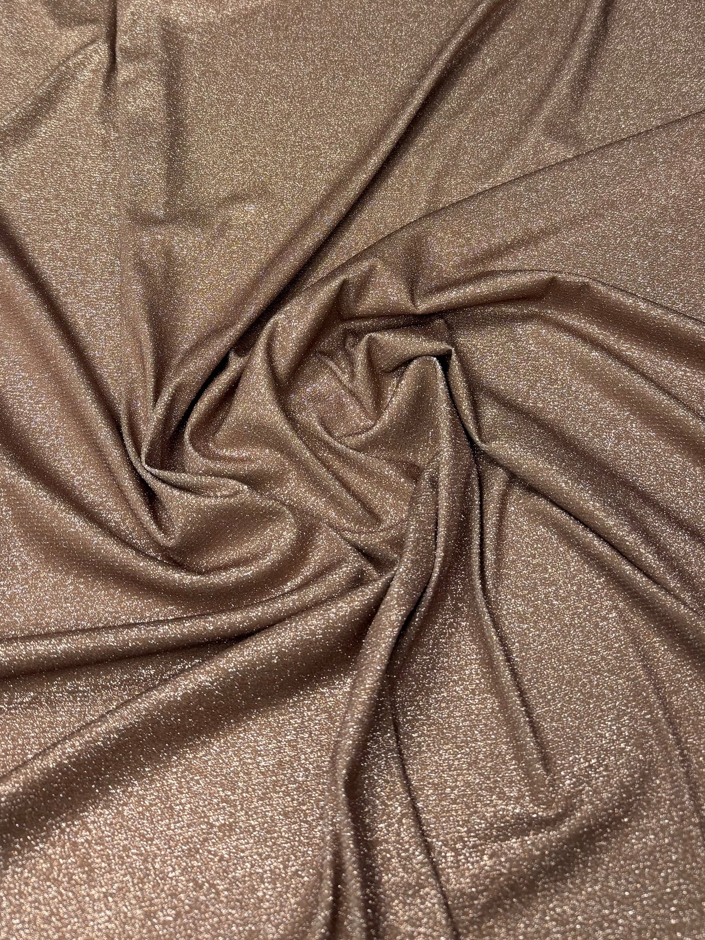 Metallic Copper Lurex Fabric with Elegant Shimmer