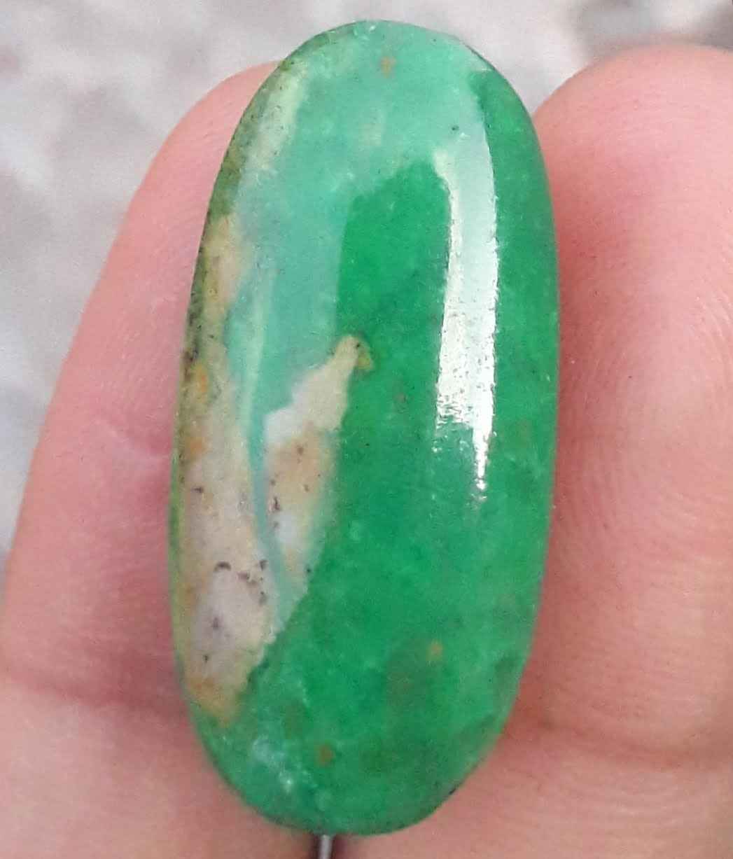 Natural Green Turquoise , Persian Turquoise, 33x16mm