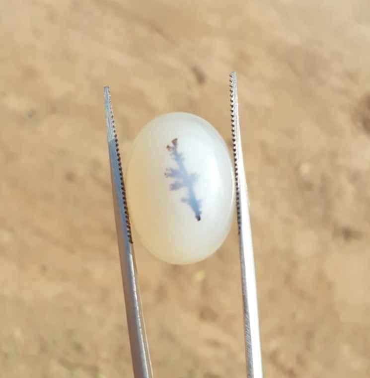 18.1ct Natural Dendritic Agate - Shajri Aqeeq -21x15mm