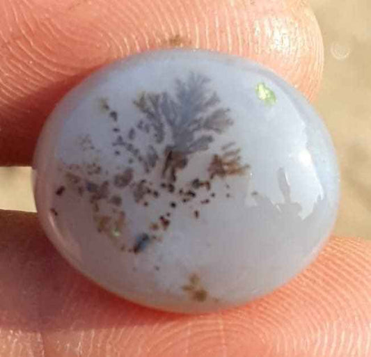 15.5ct Natural Dendritic Agate - Shajri Aqeeq -20x17mm