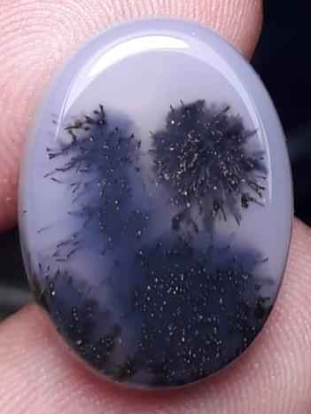 15ct Natural Dendritic Agate - Shajri Aqeeq -21x16mm