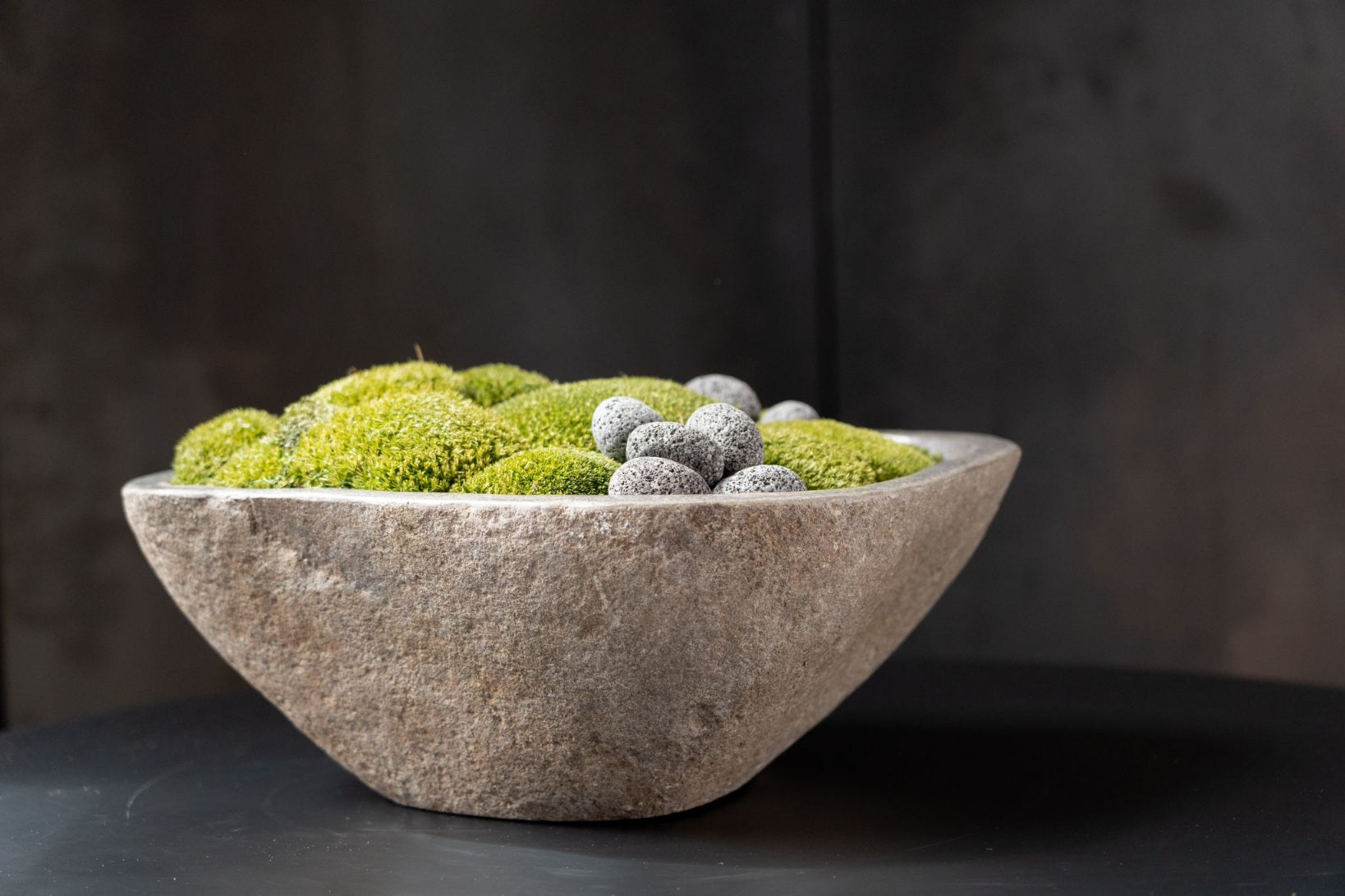 Indo Stone Moss Bowl