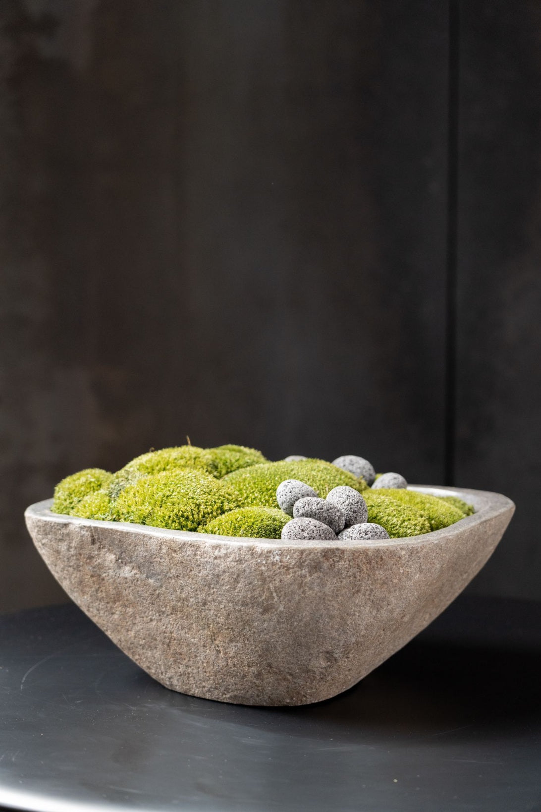 Indo Stone Moss Bowl