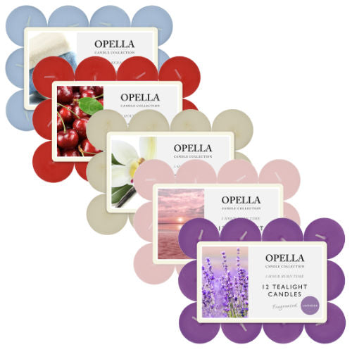 Opella fragranced tea lights