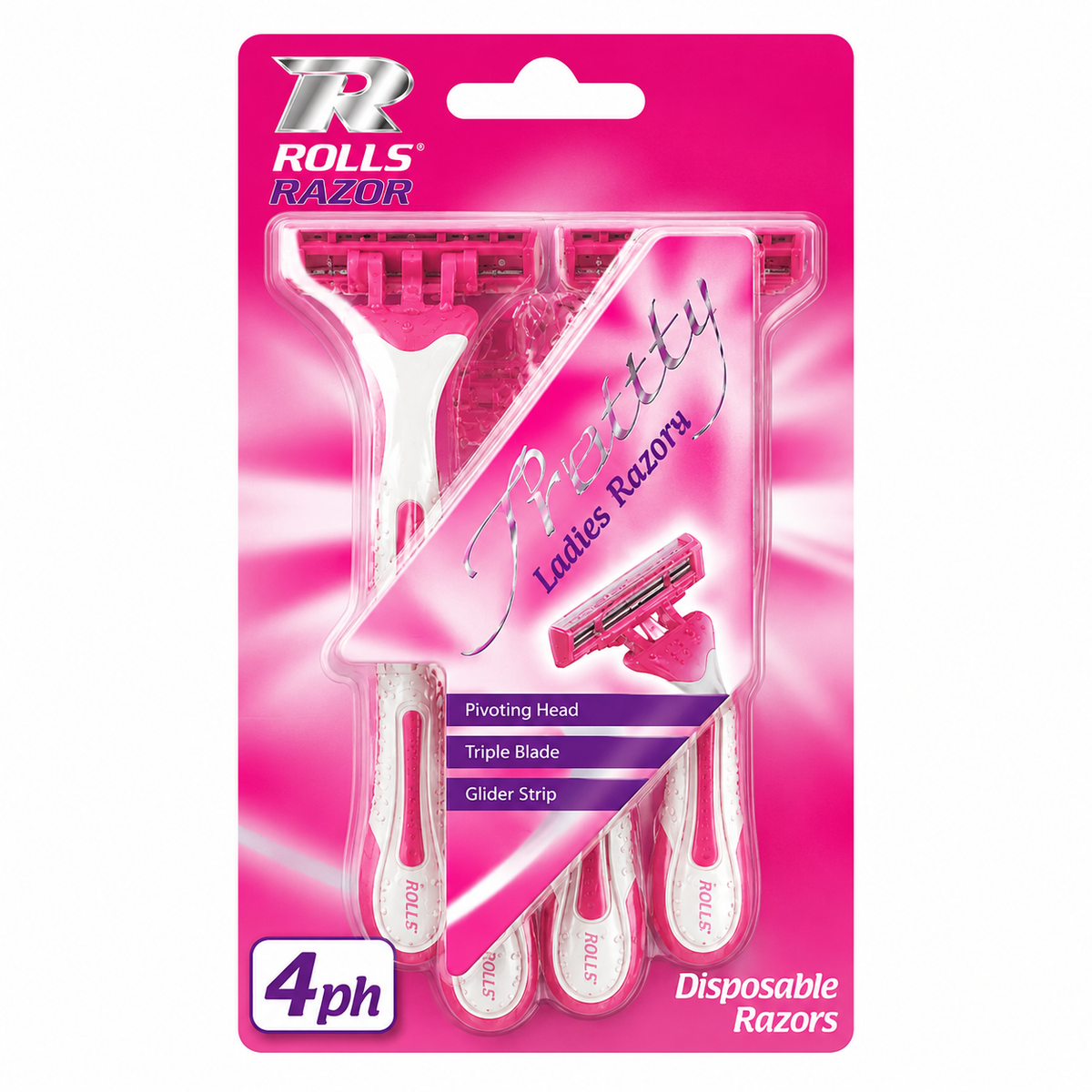 Trinity ladies razors 4 pack