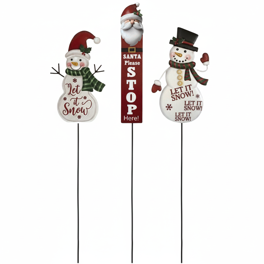 Christmas stake sign